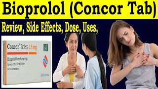 Bisoprolol 25mg 5mg 10mg tablets  Review Concor tablet 25 mg 5 mg  Uses Side Effects Dose [upl. by Robinetta]