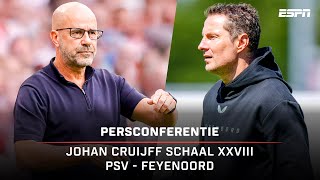 Persconferentie 𝐉𝐨𝐡𝐚𝐧 𝐂𝐫𝐮𝐢𝐣𝐟𝐟 𝐒𝐜𝐡𝐚𝐚𝐥 PSV  Feyenoord 🔥 [upl. by Ruon]