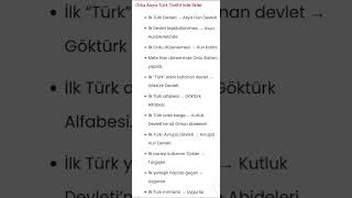 OrtaAsya TürkTarihinde İlkler [upl. by Aizahs]