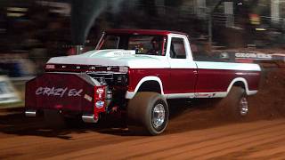 Extreme Boost Super Stock Diesel Trucks at Diesels In Dark Corners 2024 truckpulling [upl. by Aerdma539]