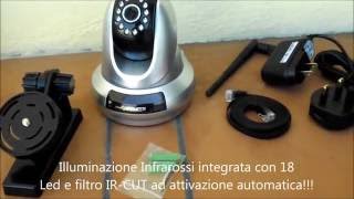 Videocamera IP FI366 per videosorveglianza 720P WiFi Archeer [upl. by Teece]