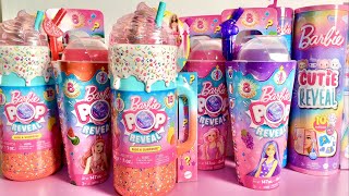 ASMR Barbie POP COLOR REVEAL DOLLS Slime surprise Unboxing Toys ‼️ [upl. by Ennazus]