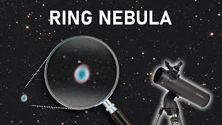 Zooming in on the RING NEBULA with a Nexstar 130 SLT [upl. by Innavoig]