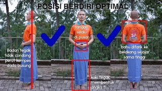 Panduan Meditasi 03  Postur Berdiri  Asyik Bervipassana YM Bhikkhu Gunasiri [upl. by Shiau]