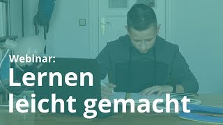 Webinar Lernen leicht gemacht [upl. by Ardnaeed697]