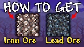 How to Get Iron Ore amp Lead Ore in Terraria  Iron Ore terraria [upl. by Ravo]