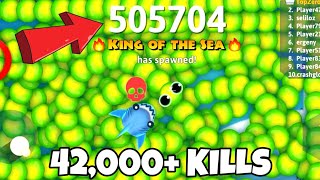 Snakeio  FINALLY WORLD RECORD 2022  2025 SCORE 500000 💣 EPIC SNAKE BATTLE OF ALL TIME [upl. by Atekihc]