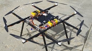 Huge OCTOCOPTER Flight Tests  RCTESTFLIGHT [upl. by Sinylg]