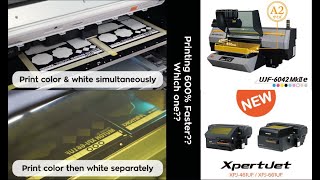 UV Benchtop Printer Comparison  Mutoh XPJ661 amp Mimaki UJF6042MKIIe  600 Faster [upl. by Smaj750]