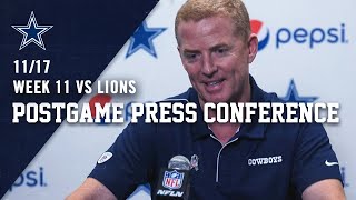 Jason Garrett Postgame Press Conference Week 11 Victory  Dallas Cowboys 2019 [upl. by Ange]