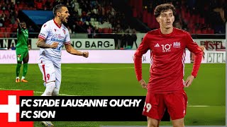 FC Stade Lausanne Ouchy 04 FC Sion  Challenge League vs Super League 🇨🇭 [upl. by Ylrebmyk851]