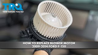 How to Replace Blower Motor 20092014 Ford F150 [upl. by Adiraf]