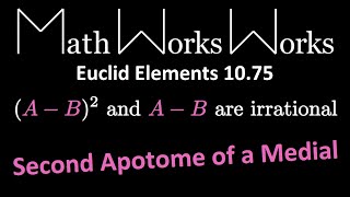 Euclid Elements  Proposition 1075 [upl. by Ahsinyar899]