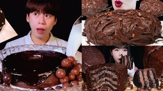 MATILDA CHOCOLATE CAKE MUKBANG COMPILATION [upl. by Dawkins]