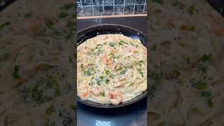 🦐TAGLIATELLES CREVETTES SAUCE PARMESAN 🧀 recette crevette parmesan [upl. by Enieledam858]