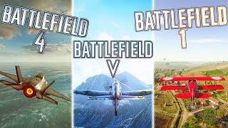 AIR COMBAT in BF5 vs BF1 vs BF4 WHO WON  Battlefield 5 Air Combat Gameplay [upl. by Erolyat]