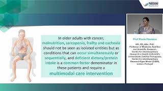 EUGMS 2023  Paula Ravasco  Malnutrition sarcopenia frailty  management of ONCOGERIATIC patient [upl. by Arluene]