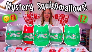 UNBOXING THE NEW GIANT MYSTERY CHRISTMAS SQUISHMALLOWS😍🎁⁉️RARE CRYSTAL TREE HUNT🫢🎄💎 [upl. by Ecirtnas]