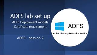 ADFS Deployment methods  Certificate Requirements for ADFS Installation  ADFS  Session 2 [upl. by Doownil60]