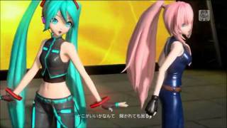 Project DIVA 2nd  Butterfly on your right shoulder 【Miku amp Luka】 [upl. by Haodnanehs314]