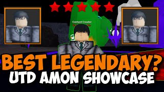 New Best DMG Legendary Amon Akon Showcase  Ultimate Tower Defense [upl. by Elorak]