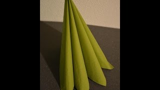 Servietten falten Fächer  Napkin folding [upl. by Janicki]