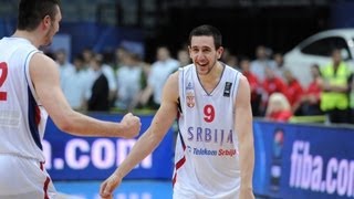 FIBAU19  AUS v SRB Assist of the Game V MICIC [upl. by Aiekahs]