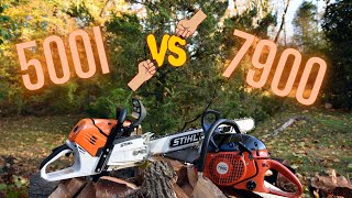 STIHL MS 500i VS DOLMAR 7900 [upl. by Loni861]