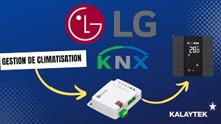 Programmation domotique KNX ETS Gestion climatisation depuis iswitch INTERRA KNX AIDOO AIRZONE LG [upl. by Fusco]