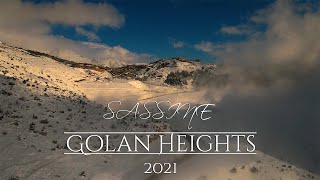 Snowy Golan Heights Mavic Air 2  Cinematic 4k 60fps [upl. by Itsirc]