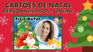 CRIAR CARTÕES DE NATAL PERSONALIZADOS – ONLINE FÁCIL E GRATUITO [upl. by Kannav]