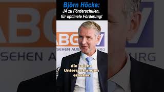 🚨Mehr Förderschulen weniger Ideologie – Höcke fordert Inklusion mit Sinn afd bildung [upl. by Runstadler]