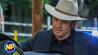 Raylan Gets Pulled Over by the New Sheriff  Justified Season 4 Episode 9  Now Playing [upl. by Sobel]