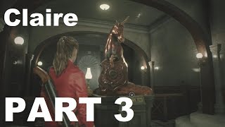 Resident Evil 2 Remake Claire 2nd Run Part 3  Find 3 Medallions 2 [upl. by Sharyl]