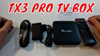 Tanix TX3 Pro 2018 Android 71 BOX Unboxing e Review [upl. by Anihs345]