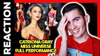 Catriona Gray Reaction  Miss Universe 2018 Full Performance  The BEST Miss Universe EVER 👑 [upl. by Kirsti]