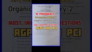 b pharmacy  3rd semester  BP301T  Organic chemistry2  Most important [upl. by Eocsor55]