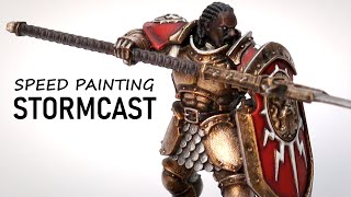 Speed Painting a Stormcast Eternal Easy TMM Gold [upl. by Lindholm]