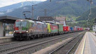 Züge auf der Brenner bahn in Matrei am Brenner TXL Lokomotion DBC uvm… [upl. by Solly]