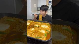 🍜안성열라면 9봉지 🥓대패삼겹살 5인분 먹방 [upl. by Francklyn194]