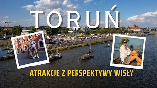 Toruń na weekend  odkrywamy z perspektywy Wisły 4K [upl. by Eittik]