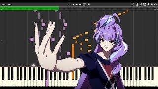 Macross Delta  Ikenai Borderline full ver Piano Tutorial Synthesia  James Chou [upl. by Akinert]