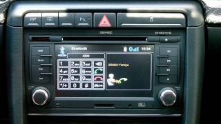 ZENEC ZENC3141D AUDI A4 B7 ve SEAT EXEO Bluetooth Tanıtım Videosu [upl. by Notyalc]