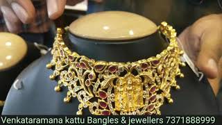 Goldsheet Necklace Models part2Venkataramana kattu bangles and jewellers [upl. by Uwton566]