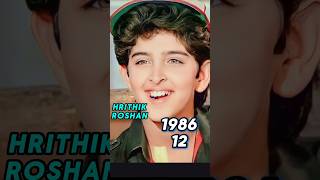 HRITHIK ROSHAN Age transformation 19742025  Hrithik Old photos 90sbollywood hrithikroshan [upl. by Kella]