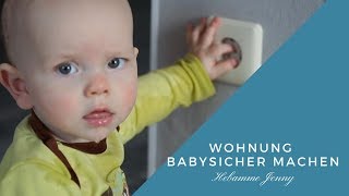 Wohnung babysicher machen Kindersicherung Hebammen Tipps [upl. by Analad78]