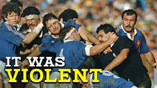 Rugbys Most Violent Match  France vs All Blacks 1986 quotThe Battle of Nantesquot [upl. by Aneehsar758]