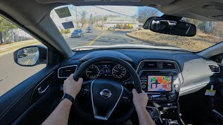 2022 Nissan Maxima POV Test Drive  Great Car But Little Behind￼ [upl. by Arquit792]