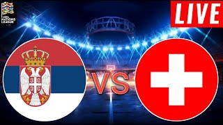 🔴 LIVE  Serbia vs Switzerland l Uefa Nations League Qualification 202425 [upl. by Ynnaej]