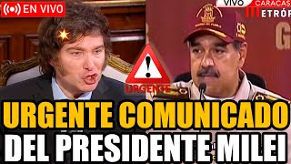 🔴URGENTE MILEI EN VIVO CON COMUNICADO CONTRA MADURO 🔥GUERRA CIVIL EN VENEZUELA🔥  FRAN FIJAP [upl. by Aneetsirk]